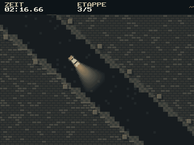 Gameplay: im Tunnel Galleria Ombra reicht nur der Scheinwerferkegel.